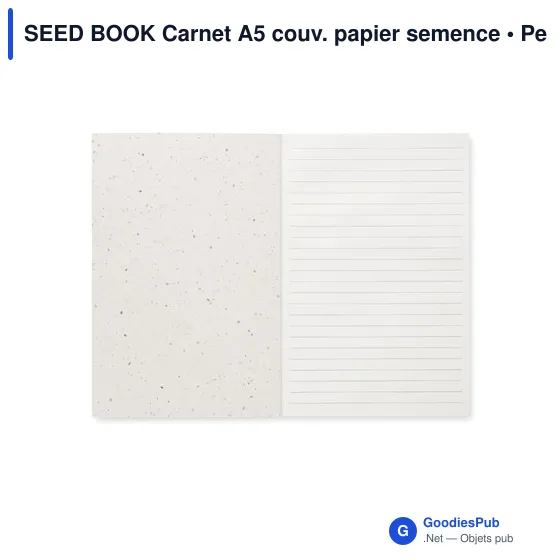 SEED BOOK Carnet A5 couv. papier semence - Image 2