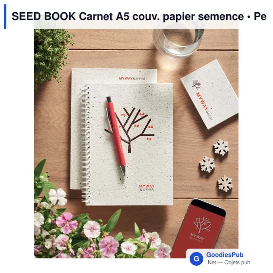SEED BOOK Carnet A5 couv. papier semence - Image 5