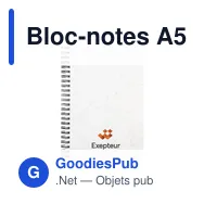 Bloc-notes A5 personnalisable en papier à graines avec logo - Miniature 11