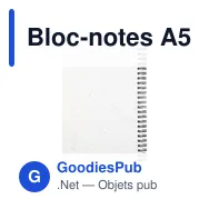 Bloc-notes A5 personnalisable en papier à graines avec logo - Miniature 12