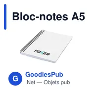 Bloc-notes A5 personnalisable en papier à graines avec logo - Miniature 4