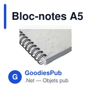 Bloc-notes A5 personnalisable en papier à graines avec logo - Miniature 7