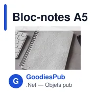 Bloc-notes A5 personnalisable en papier à graines avec logo - Miniature 8