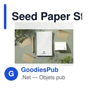 Bloc-notes personnalisable Seed Paper Sticky Notes avec logo - Miniature 5