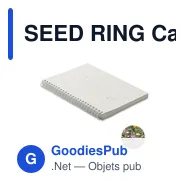 SEED RING Carnet A5 couv. papier semence - Miniature 1
