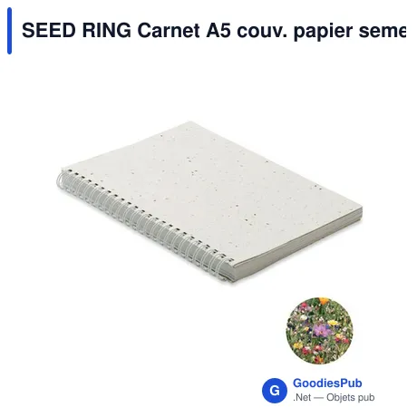 SEED RING Carnet A5 couv. papier semence