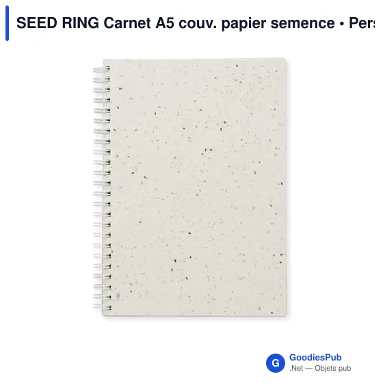 SEED RING Carnet A5 couv. papier semence - Image 3