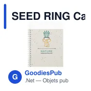 SEED RING Carnet A5 couv. papier semence - Miniature 4