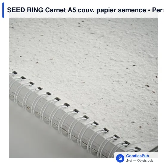 SEED RING Carnet A5 couv. papier semence - Image 5