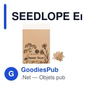 SEEDLOPE Enveloppe graines fleurs sauvag - Miniature 1