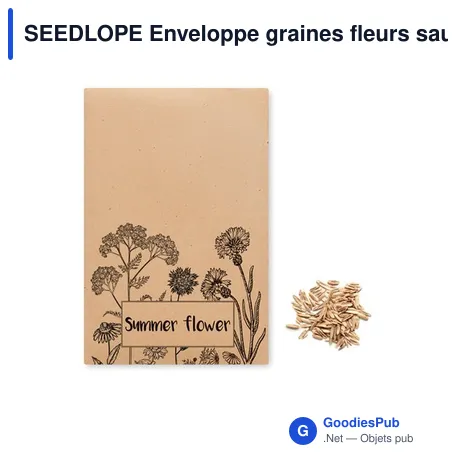 SEEDLOPE Enveloppe graines fleurs sauvag