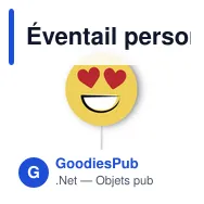 Éventail personnalisable Selfie Pai Pai Emoty avec logo - Miniature 1