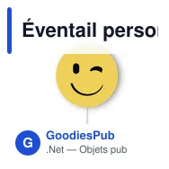 Éventail personnalisable Selfie Pai Pai Emoty avec logo - Miniature 2