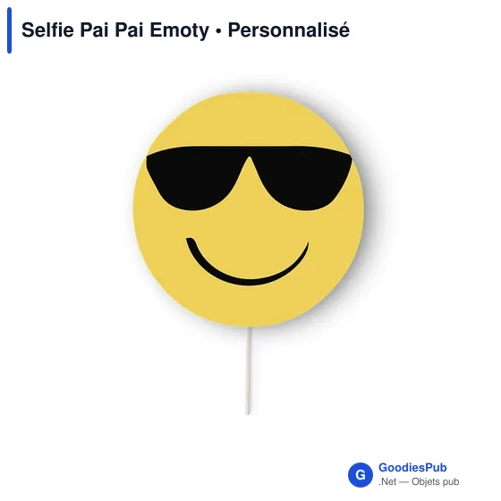Éventail personnalisable Selfie Pai Pai Emoty avec logo - Image 7