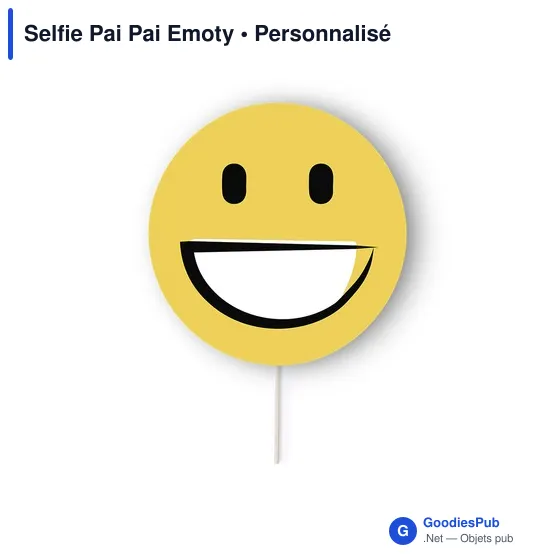 Éventail personnalisable Selfie Pai Pai Emoty avec logo - Image 10
