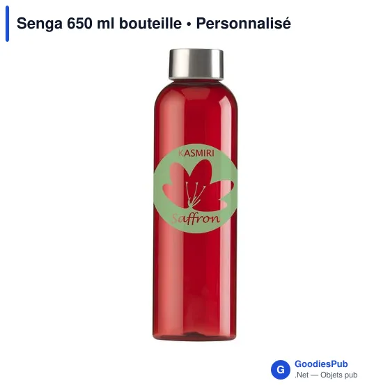 Bouteille d'eau personnalisable Senga 650 ml avec logo - Image 11
