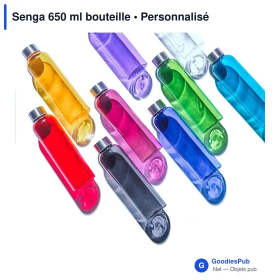 Bouteille d'eau personnalisable Senga 650 ml avec logo - Image 6