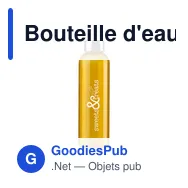 Bouteille d'eau personnalisable Senga 650 ml avec logo - Miniature 9