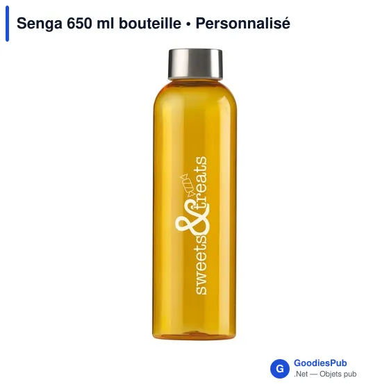 Bouteille d'eau personnalisable Senga 650 ml avec logo - Image 9