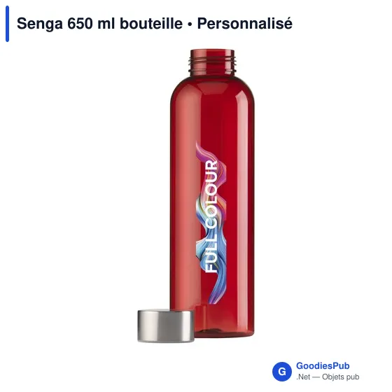 Bouteille d'eau personnalisable Senga 650 ml avec logo - Image 10