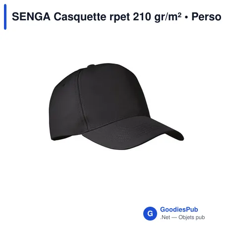 SENGA Casquette rpet 210 gr/m²
