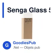 Bouteille en verre personnalisable Senga Glass 500 ml avec logo - Miniature 2