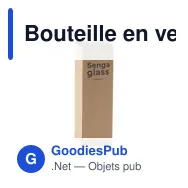 Bouteille en verre personnalisable Senga Glass 500 ml avec logo - Miniature 12
