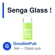 Bouteille en verre personnalisable Senga Glass 500 ml avec logo - Miniature 4