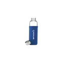 Variante bleu royal - Bouteille en verre personnalisable Senga Glass 500 ml avec logo