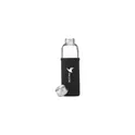 Variante noir - Bouteille en verre personnalisable Senga Glass 500 ml avec logo