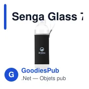 Bouteille en verre personnalisable Senga Glass 750 ml avec logo - Miniature 1