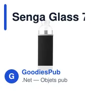 Bouteille en verre personnalisable Senga Glass 750 ml avec logo - Miniature 2