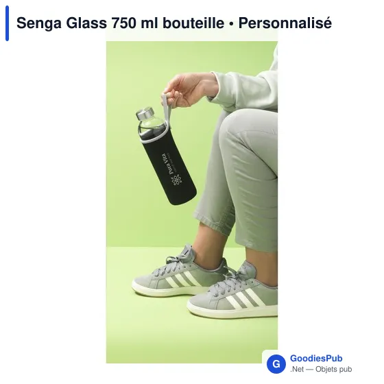 Bouteille en verre personnalisable Senga Glass 750 ml avec logo - Image 6