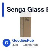 Bouteille en verre personnalisable Senga Glass Bamboo 500 ml avec logo - Miniature 3