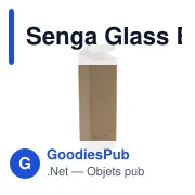 Bouteille en verre personnalisable Senga Glass Bamboo 500 ml avec logo - Miniature 4