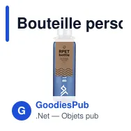 Bouteille personnalisable Senga RCS RPET 500 ml avec logo - Miniature 1