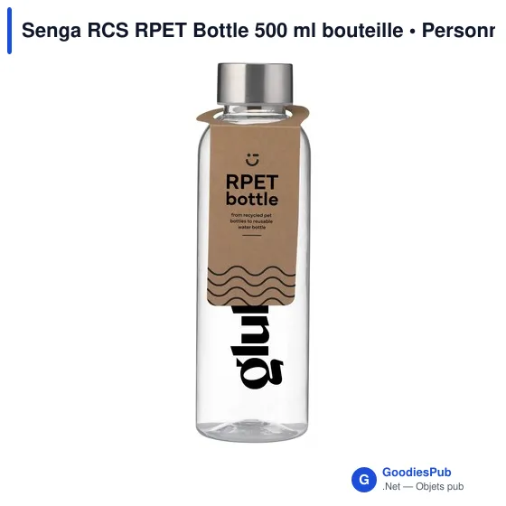 Bouteille personnalisable Senga RCS RPET 500 ml avec logo - Image 9