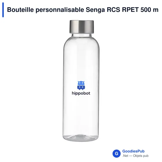 Bouteille personnalisable Senga RCS RPET 500 ml avec logo - Image 10