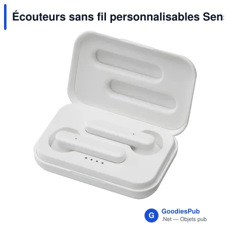 Écouteurs sans fil personnalisables Sensi TWS avec logo
