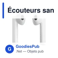 Écouteurs sans fil personnalisables Sensi TWS avec logo - Miniature 2