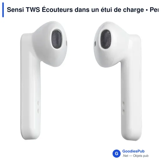 Écouteurs sans fil personnalisables Sensi TWS avec logo - Image 2
