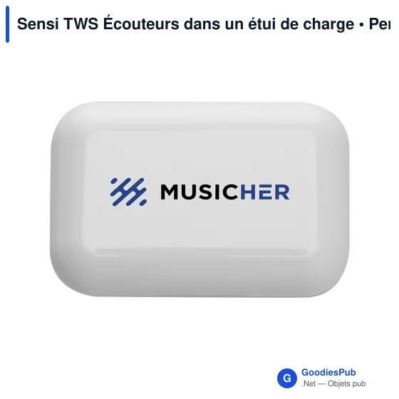 Écouteurs sans fil personnalisables Sensi TWS avec logo - Image 12