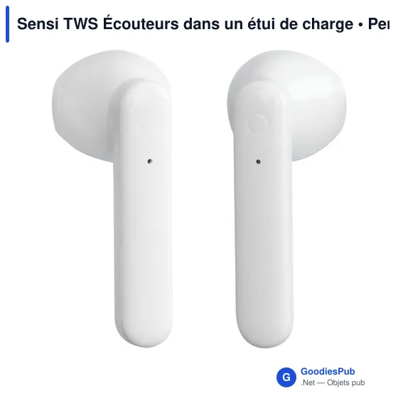 Écouteurs sans fil personnalisables Sensi TWS avec logo - Image 3