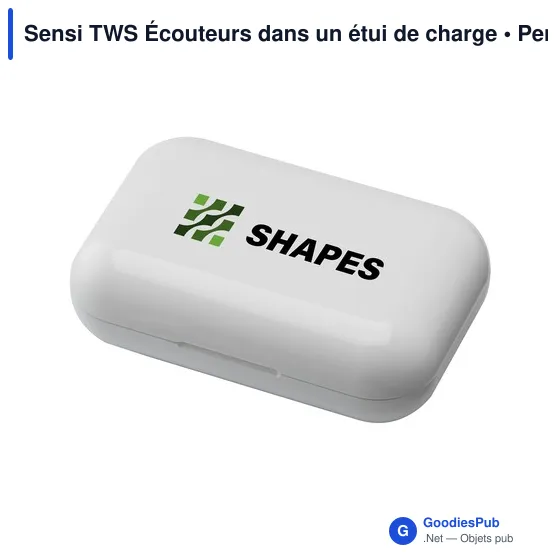 Écouteurs sans fil personnalisables Sensi TWS avec logo - Image 5