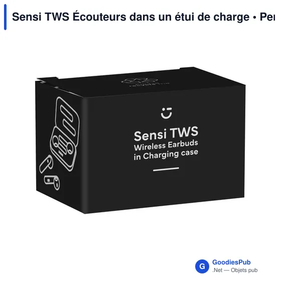 Écouteurs sans fil personnalisables Sensi TWS avec logo - Image 6