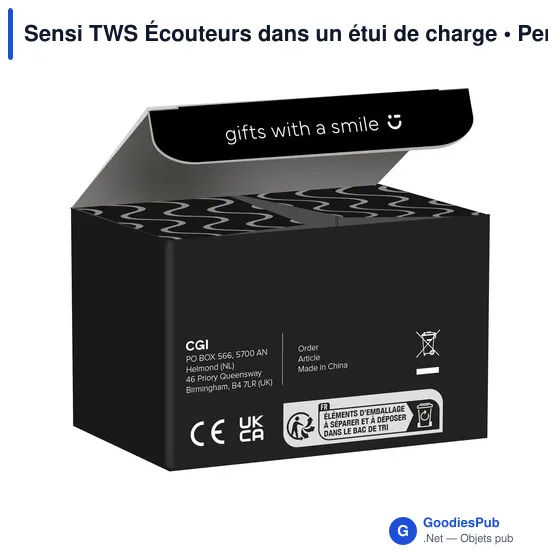 Écouteurs sans fil personnalisables Sensi TWS avec logo - Image 7