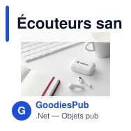 Écouteurs sans fil personnalisables Sensi TWS avec logo - Miniature 8
