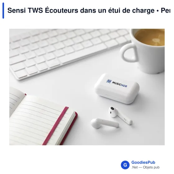 Écouteurs sans fil personnalisables Sensi TWS avec logo - Image 8
