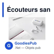 Écouteurs sans fil personnalisables Sensi TWS avec logo - Miniature 9