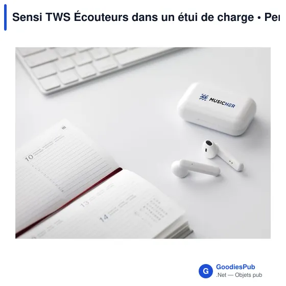Écouteurs sans fil personnalisables Sensi TWS avec logo - Image 9